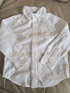 Classic White Button-Down Shirt for Kids